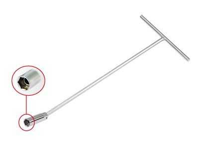 Ключ свечной с шарниром 16 мм, L = 380 мм, магнитный фиксатор KING TONY 15661615 Ключи свечные Т-типа с шарниром фото, изображение