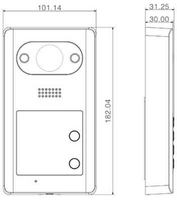 Dahua DH-VTO3211D-P2 IP вызывные панели фото, изображение