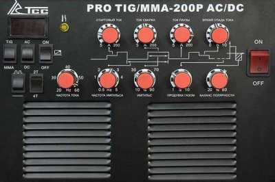 TSS PRO TIG/MMA-200P AC/DC Аргонно-дуговая сварка TIG и MMA фото, изображение